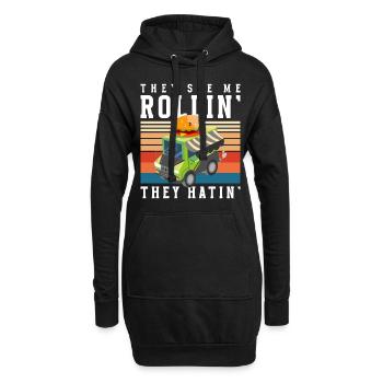 Fast-food Truck Grill - Sweat-shirt à capuche long Femme - noir - Devant