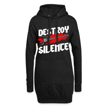 Musik Gitarre Death Metal - Hoodie-Kleid - Schwarz - Vorne