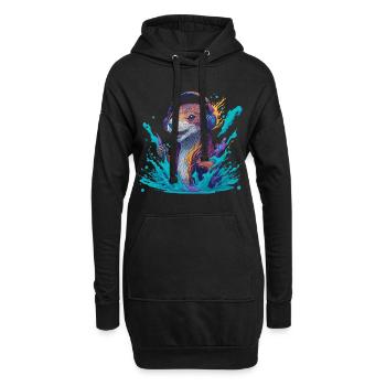 musasaukko - Hoodie Dress - black - Front