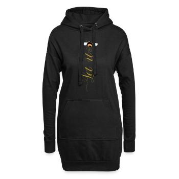 Let It Bee - Hoodie-Kleid - Schwarz - Vorne