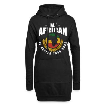 Aventure en pleine nature Serengeti - Sweat-shirt à capuche long Femme - noir - Devant