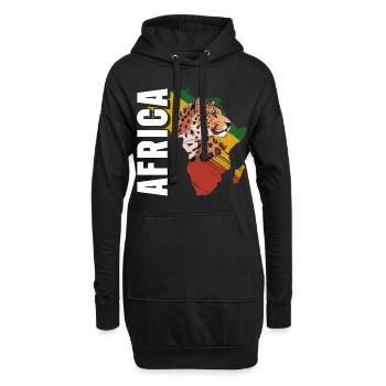 Africa Nature Conservation Afrique du Sud Bien-être animal - Sweat-shirt à capuche long Femme - noir - Devant