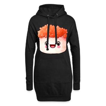 Sushi - Hoodie-Kleid - Schwarz - Vorne