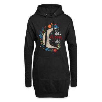 Symbole Soleil Religion Éléments - Sweat-shirt à capuche long Femme - noir - Devant