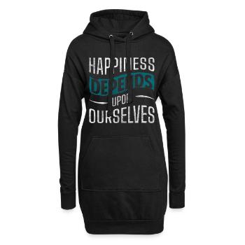 Motivation Optimist Joy - Sweat-shirt à capuche long Femme - noir - Devant