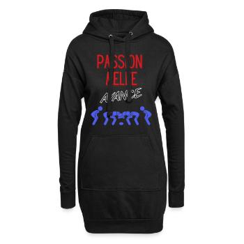 Passion Flock Bundesrugby - Hoodie-Kleid - Schwarz - Vorne
