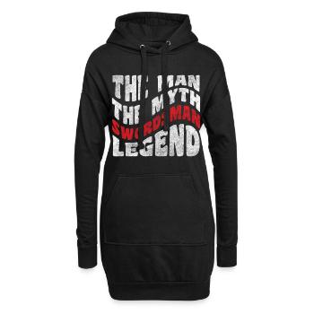 Schwert Duell Kendo Säbel - Hoodie-Kleid - Schwarz - Vorne