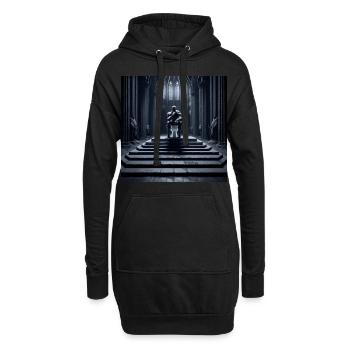 Fart Souls - Hollow Knight sur un trône de porcelaine #12 - Sweat-shirt à capuche long Femme - noir - Devant