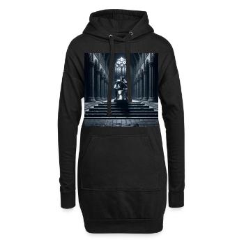 Fart Souls – Hollow Knight auf Porzellanthron #10 - Hoodie-Kleid - Schwarz - Vorne