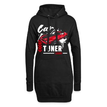 Auto Leistung Schrauber Kfz - Hoodie-Kleid - Schwarz - Vorne
