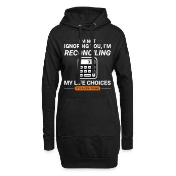 Buchhalter Buchhaltung Buchhaltung Finanzen Lustig - Hoodie-Kleid - Schwarz - Vorne
