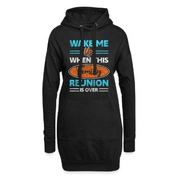 Wiedersehen Ausflug Liebe Kinder - Hoodie-Kleid - Schwarz - Vorne