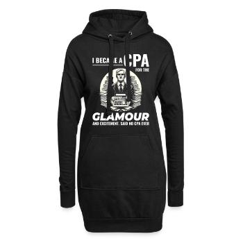 Chroniques de l’ACP : le glamour et l’excitation dévoilés - Sweat-shirt à capuche long Femme - noir - Devant