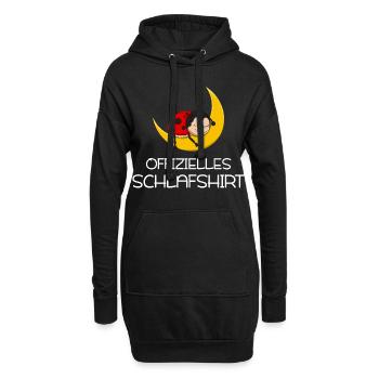 schlafshirt marienkäfer - offizielles schlafshirt - Hoodie-Kleid - Schwarz - Vorne