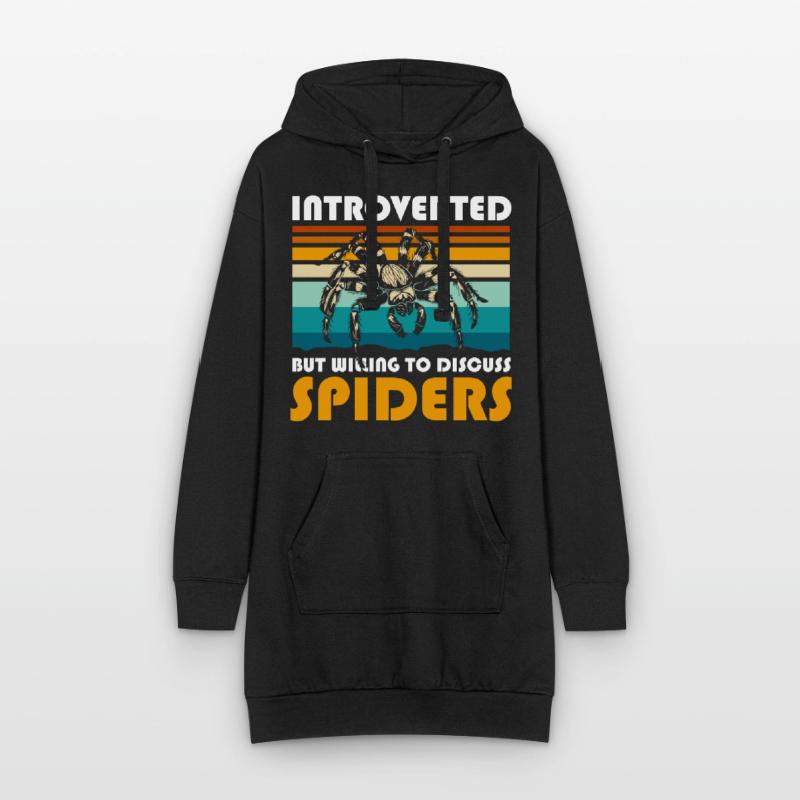 Spider Nature Web Silk Threads Hoodie Dress