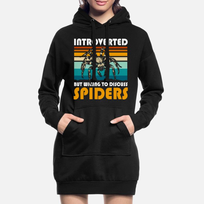 Spider Nature Web Silk Threads Hoodie Dress