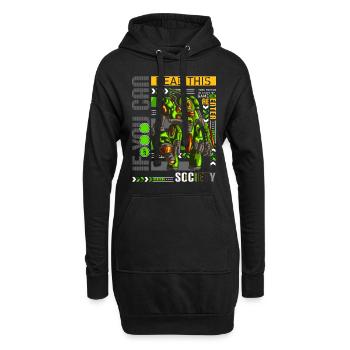 PC Nerd Gamer Gamepad - Hoodie Dress - black - Front