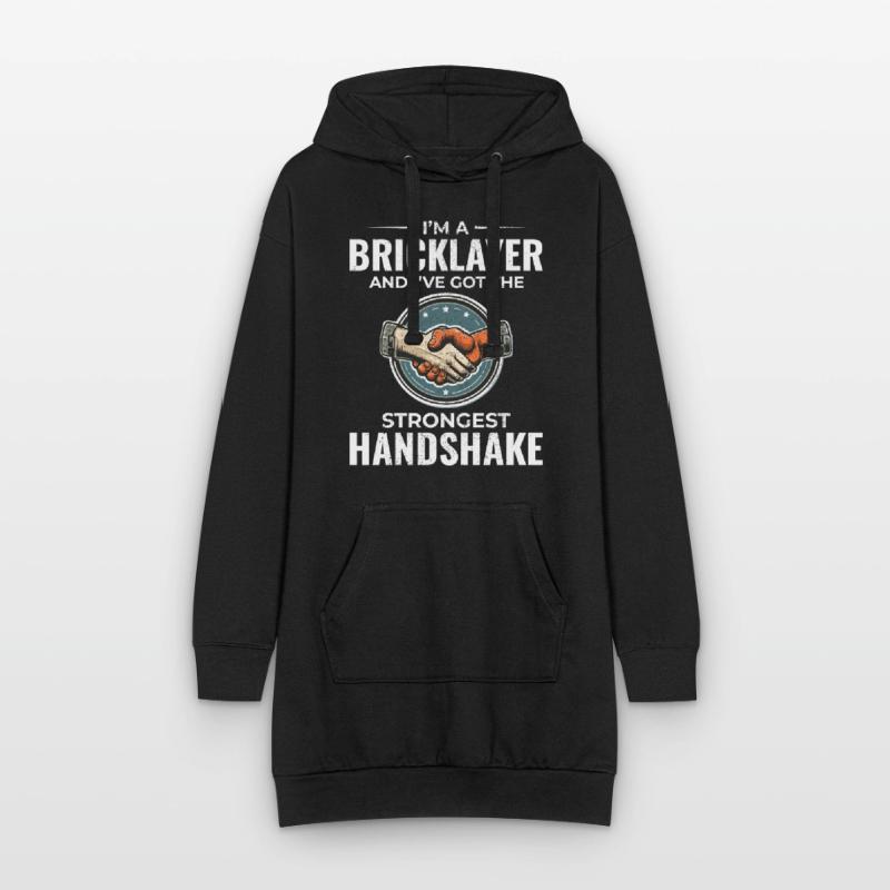 Bricklayer Wit: Crafting Solid Handshakes Hoodie Dress