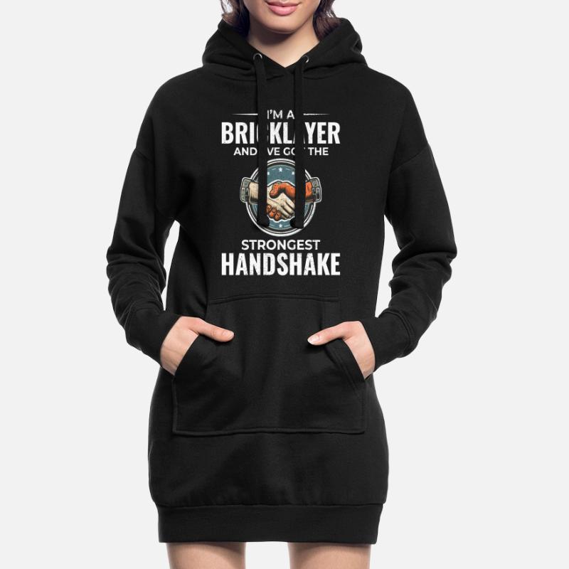 Bricklayer Wit: Crafting Solid Handshakes Hoodie Dress