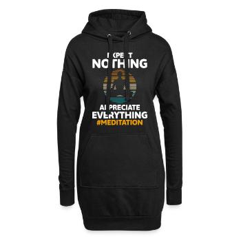 Yoga Buddhism Namaste Consciousness - Hoodie Dress - black - Front