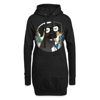 Îles Vierges américaines - Sweat-shirt à capuche long Femme - noir - Devant
