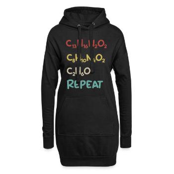 Chimiste Chimie Technicien chimiste Assistant de laboratoire chimique - Sweat-shirt à capuche long Femme - noir - Devant