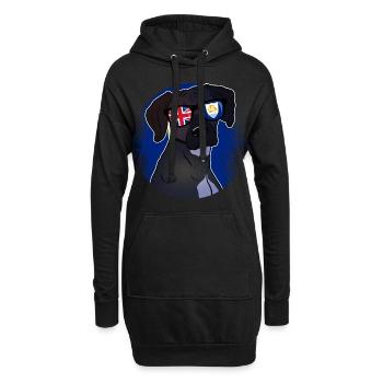 Anguilla - Hoodie-Kleid - Schwarz - Vorne
