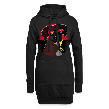 Angola - Hoodie-Kleid - Schwarz - Vorne