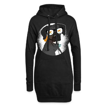 Zypern - Hoodie-Kleid - Schwarz - Vorne