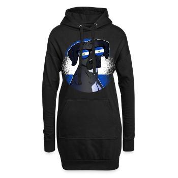 El Salvador - Hoodie-Kleid - Schwarz - Vorne