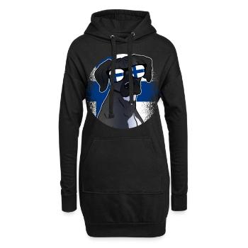 Finnland - Hoodie-Kleid - Schwarz - Vorne
