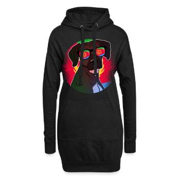 Eritrea - Hoodie-Kleid - Schwarz - Vorne