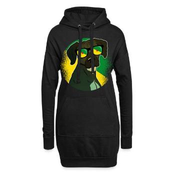 Guyane française - Sweat-shirt à capuche long Femme - noir - Devant