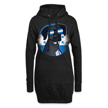 Honduras - Sweat-shirt à capuche long Femme - noir - Devant