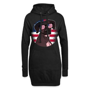 Liberia - Hoodie-Kleid - Schwarz - Vorne