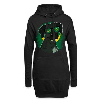 Mauritanie - Sweat-shirt à capuche long Femme - noir - Devant