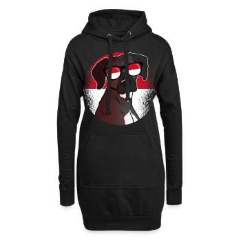 Monaco - Hoodie-Kleid - Schwarz - Vorne