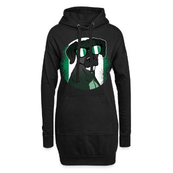 Nigeria - Hoodie-Kleid - Schwarz - Vorne