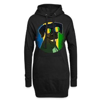 Ogoni - Hoodie-Kleid - Schwarz - Vorne