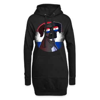 Paraguay - Hoodie-Kleid - Schwarz - Vorne
