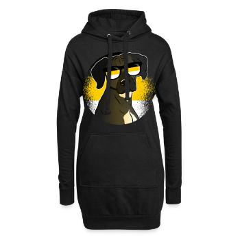 Empire russe - Sweat-shirt à capuche long Femme - noir - Devant