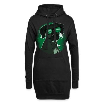 Saudi-Arabien - Hoodie-Kleid - Schwarz - Vorne