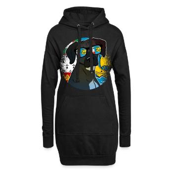 St. Pierre und Miquelon - Hoodie-Kleid - Schwarz - Vorne