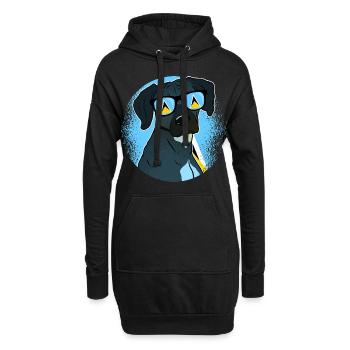 Sainte-Lucie - Sweat-shirt à capuche long Femme - noir - Devant