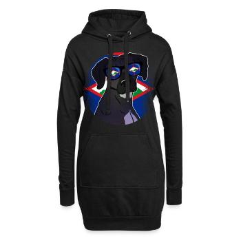 Sint Eustatius - Hoodie-Kleid - Schwarz - Vorne