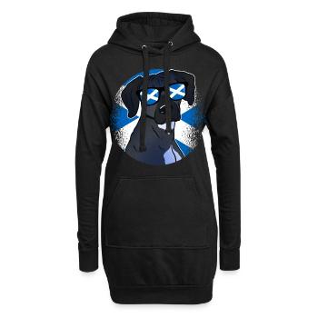 Ecosse - Sweat-shirt à capuche long Femme - noir - Devant