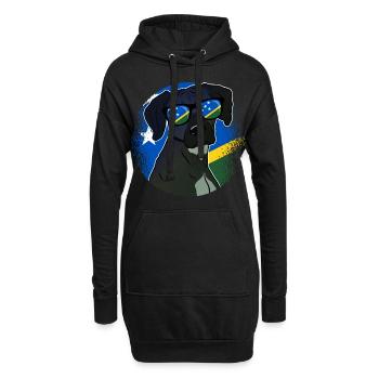 Salomon (Îles) - Sweat-shirt à capuche long Femme - noir - Devant