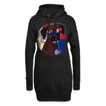 Sint Maarten - Hoodie Dress - black - Front