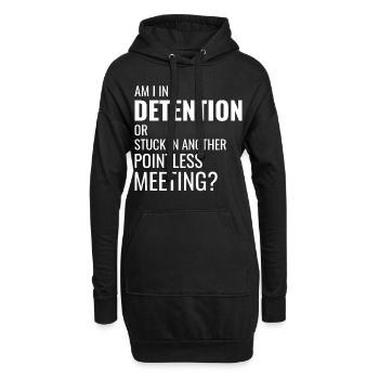Travail Mèmes Bureau-Humour Lieu De Travail Drôle - Sweat-shirt à capuche long Femme - noir - Devant
