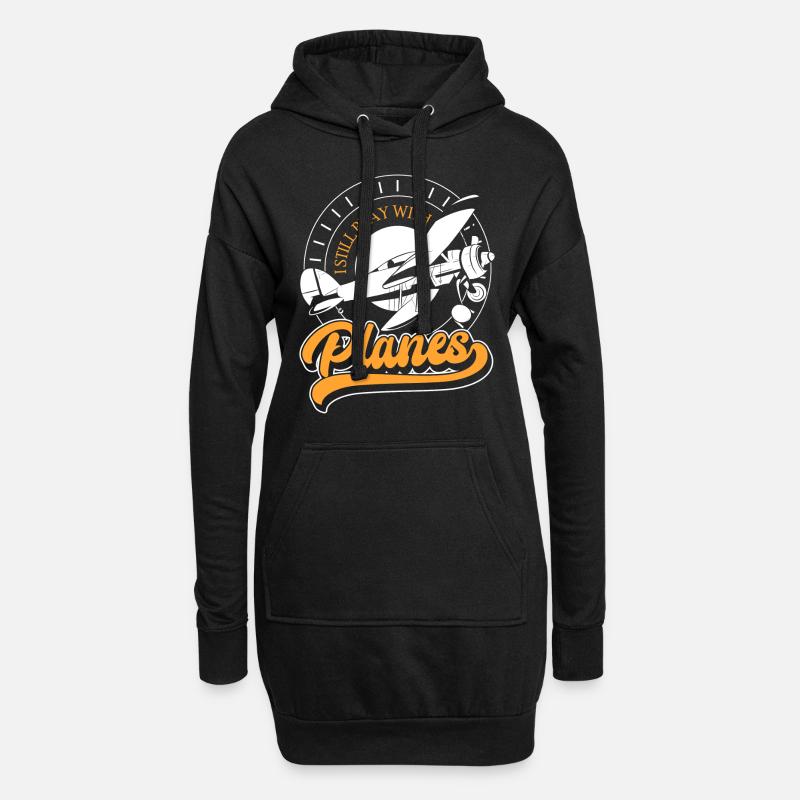 Modellflug Hobby Hobbypilot Testpilot - Hoodie-Kleid - Schwarz